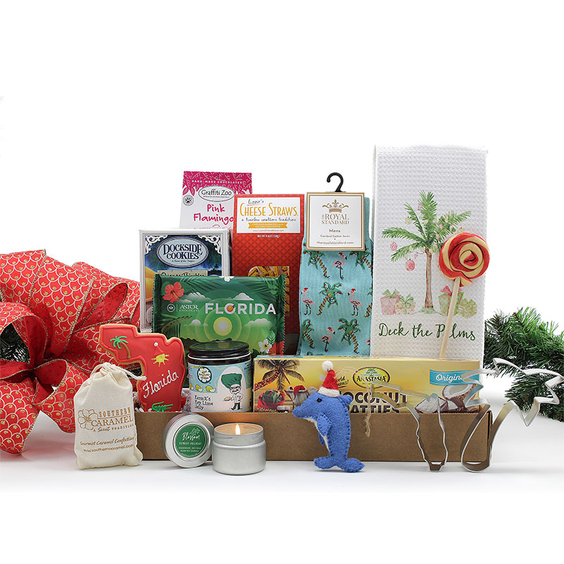 Deck the Palms Christmas Gift Basket from Florida